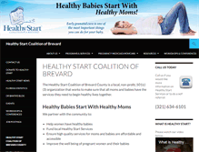 Tablet Screenshot of healthystartbrevard.com